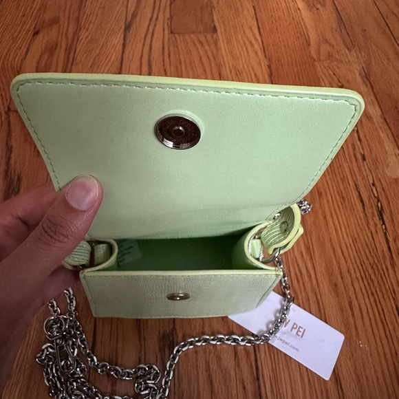 JW Pei Fae Mini Green Croc w/Removable Chain - Picture 5 of 5